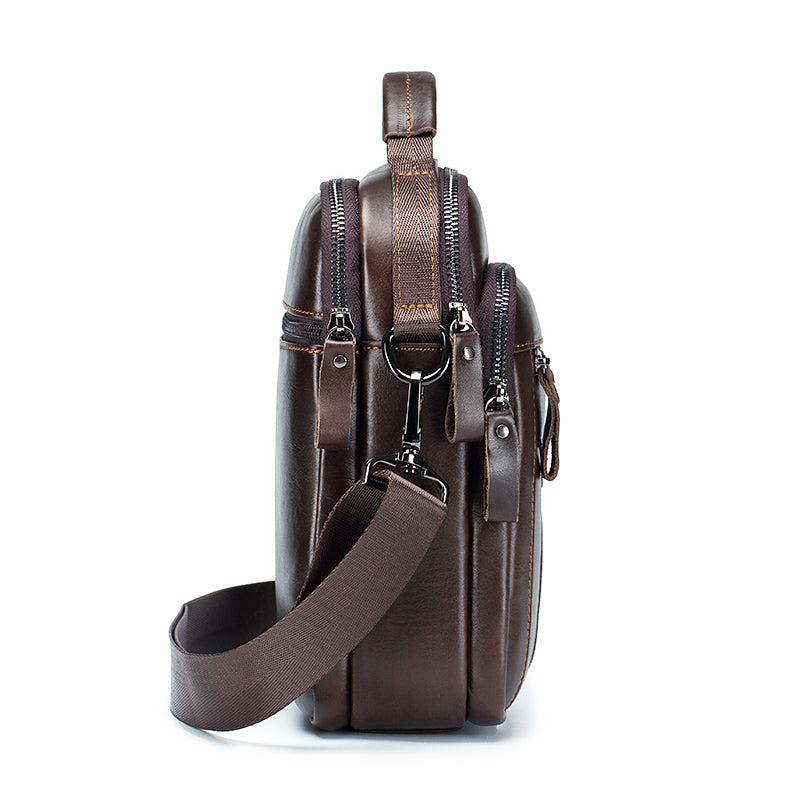 Men's Genuine Leather Shoulder Bag Messenger Briefcase CrossBody Bag