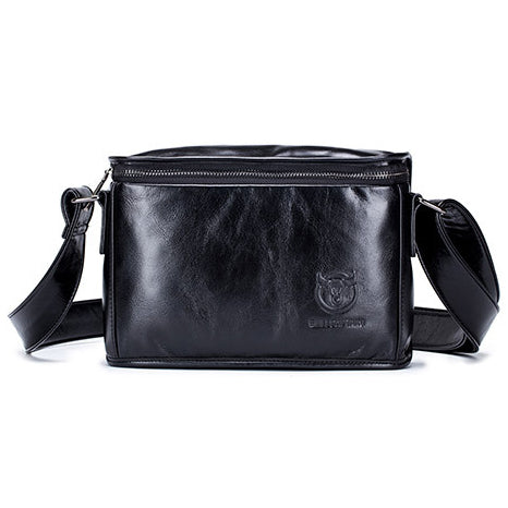 Men's Casual Messenger Bags Genuine Leather Shoulder Ipad Tablet Bag