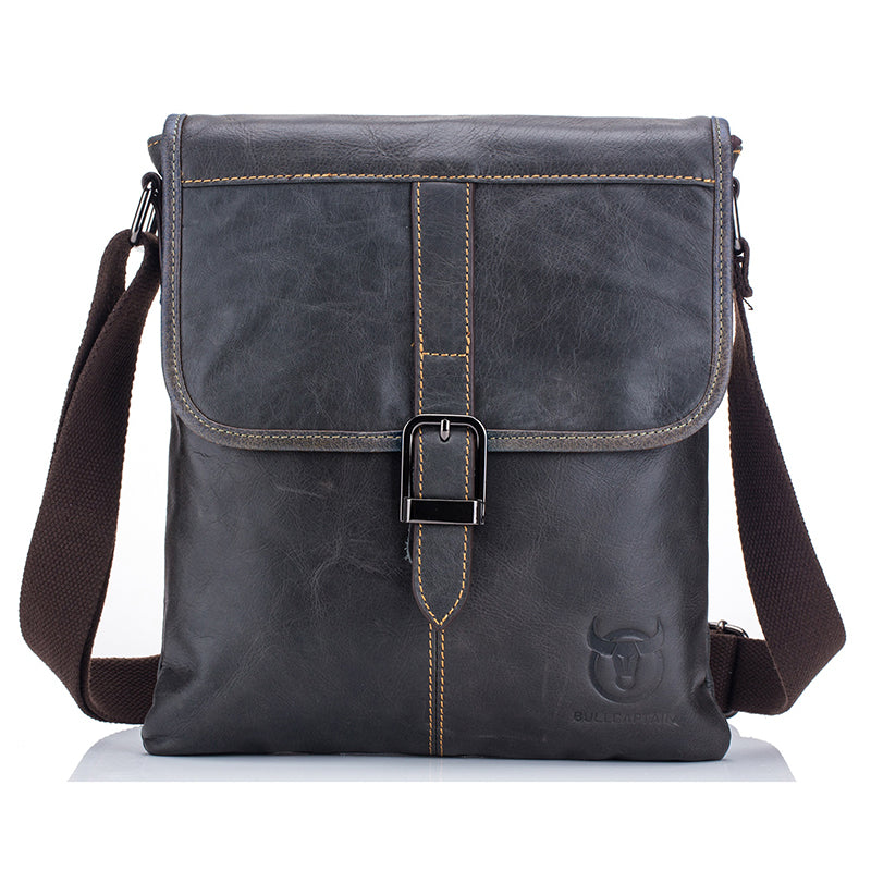 Men Casual Genuine Leather Bag Shoulder Handmade Crossbody Messenger Bag