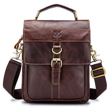 Men Genuine Leather Shoulder Bag Travel Messenger Bags Handbag Briefcase
