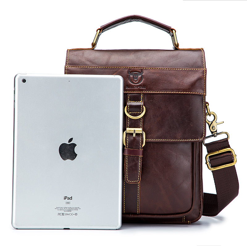 Men Genuine Leather Shoulder Bag Travel Messenger Bags Handbag Briefcase