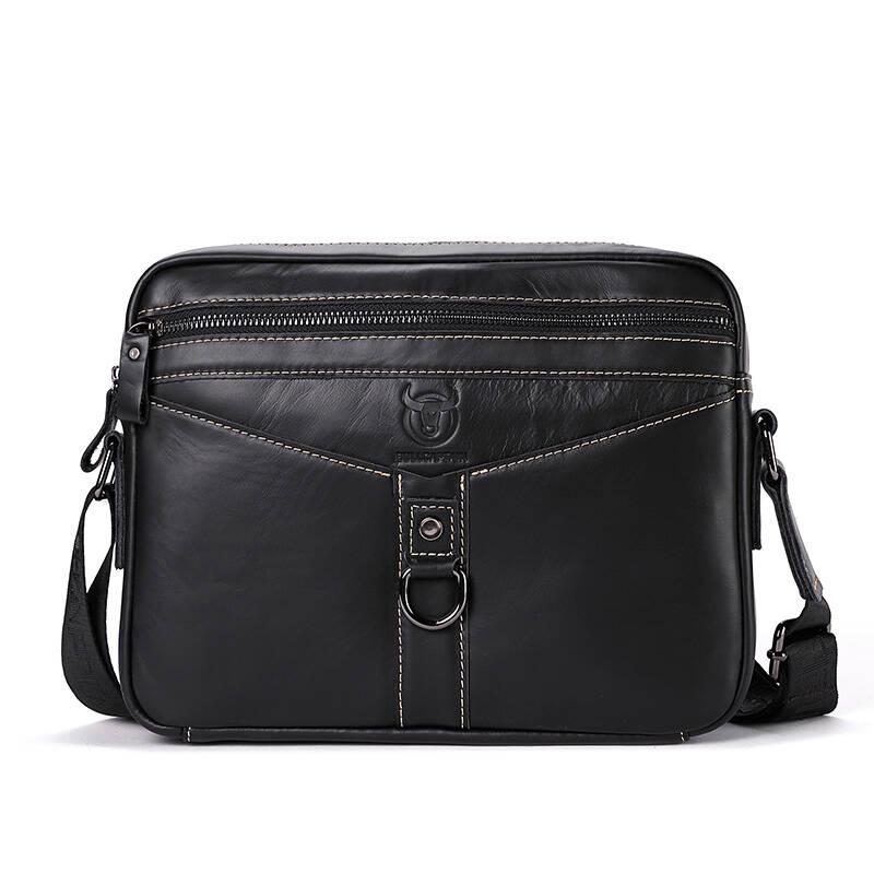 Men Vintage Cowhide Leather Messenger Bag Shoulder Satchel Travel Bag