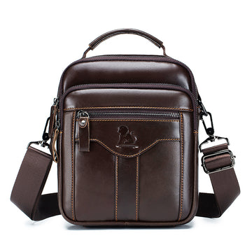 Men's Genuine Leather Shoulder Bag Messenger Briefcase CrossBody Bag