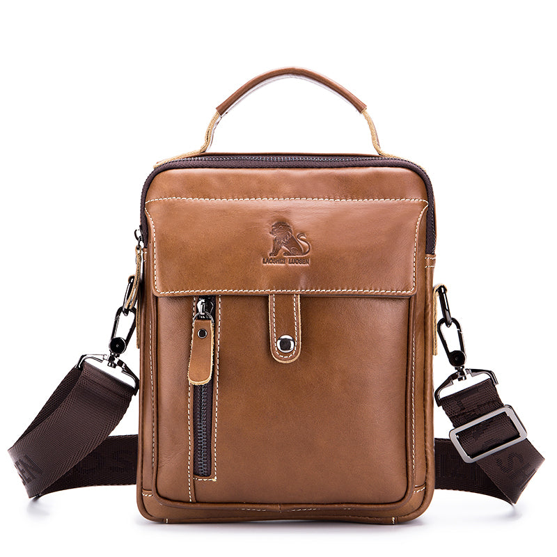 Men's Genuine Leather Shoulder Bag Messenger CrossBody Satchel Travel Bag