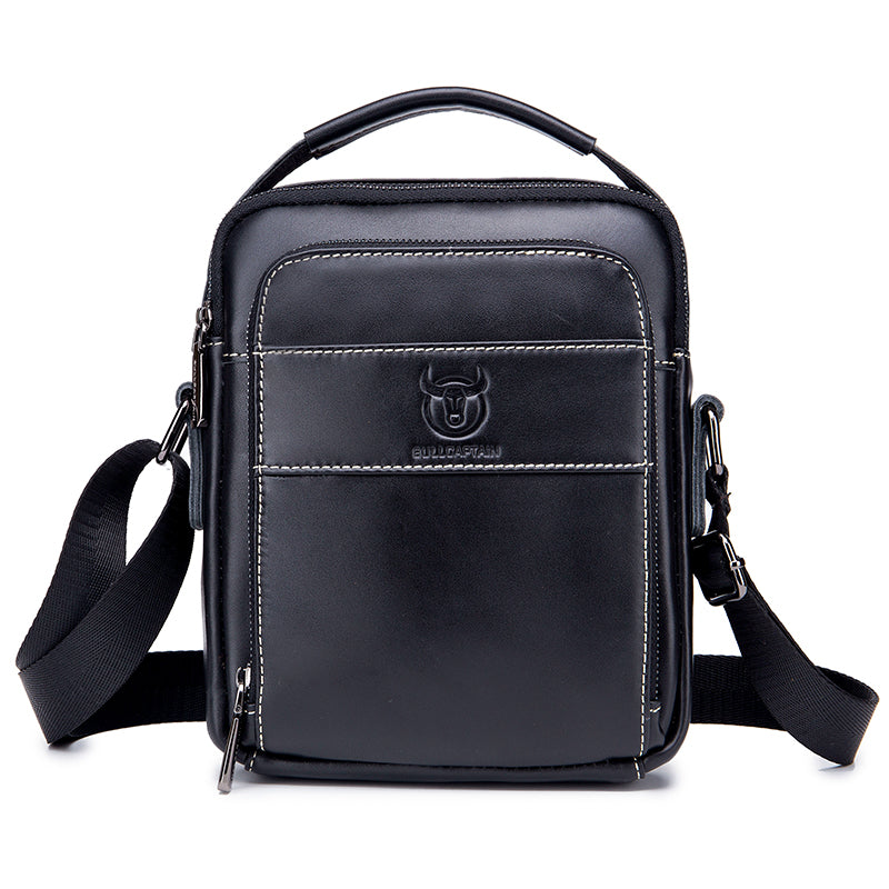 Men's Genuine Leather Small Shoulder Crossbody Bag Fashion Casual Handbag