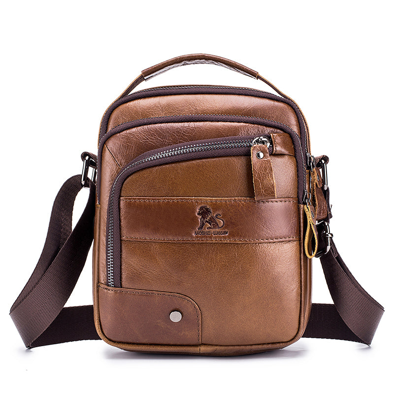 Men's Leather Shoulder Bag Messenger Pack Bag Crossbody Bussiness Bag