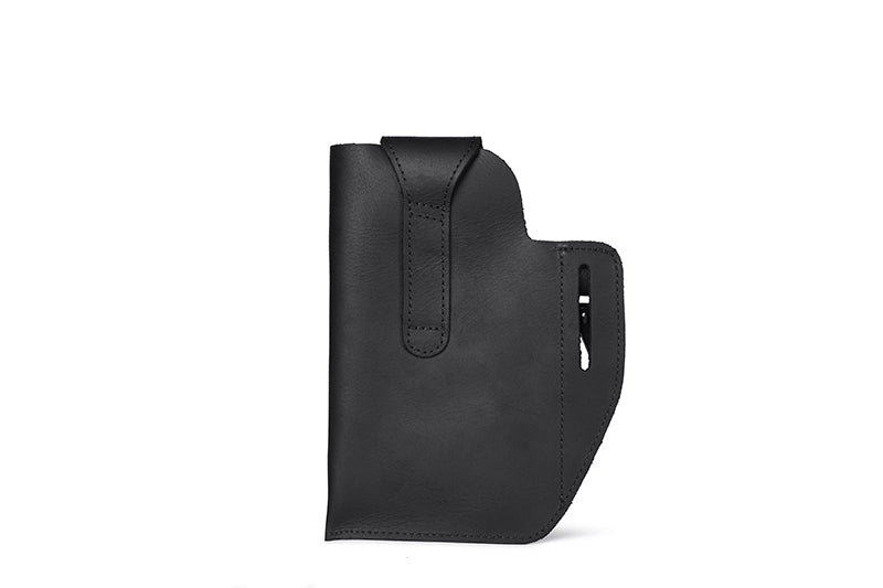 Men's Vintage Leather Belt Bag Cell Phone Purse Waist Bag